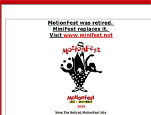 Tablet Screenshot of motionfest.com